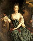 John Riley Canvas Paintings - Portrait Of Anne Sherard, Lady Brownlow (1659-1721)
